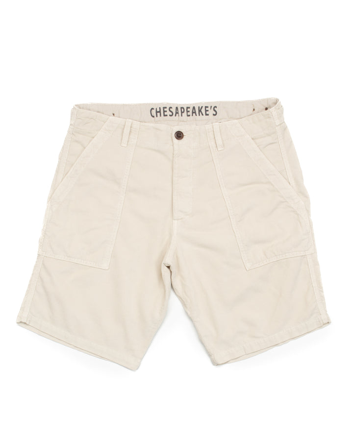 Shannon Fatigue Shorts in Stone Micro Cord