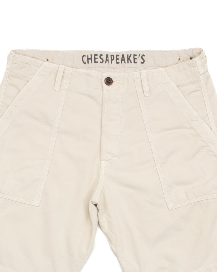 Shannon Fatigue Shorts in Stone Micro Cord