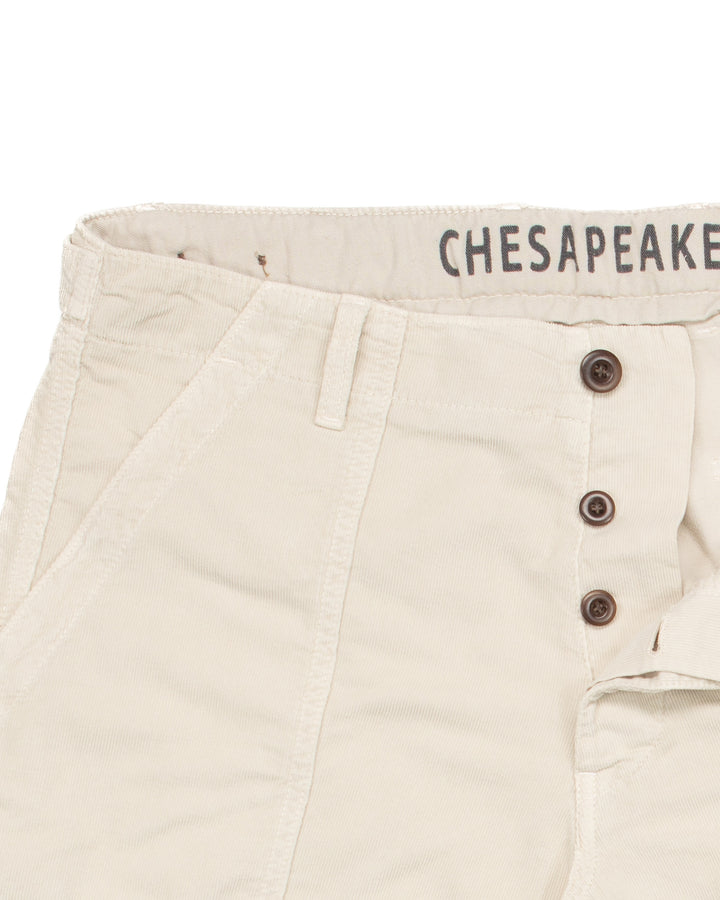 Shannon Fatigue Shorts in Stone Micro Cord