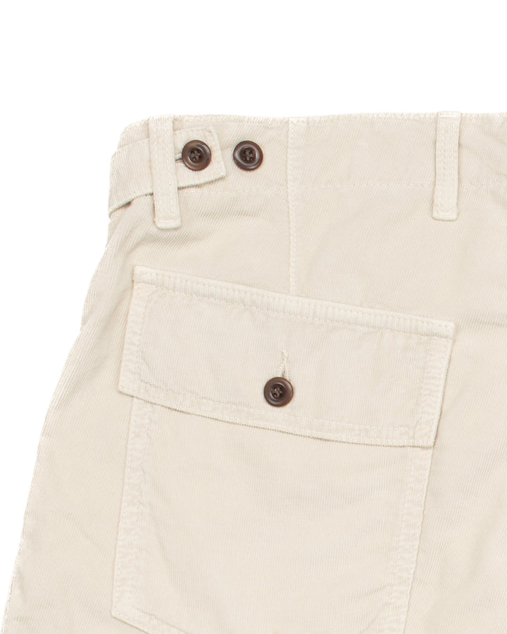 Shannon Fatigue Shorts in Stone Micro Cord