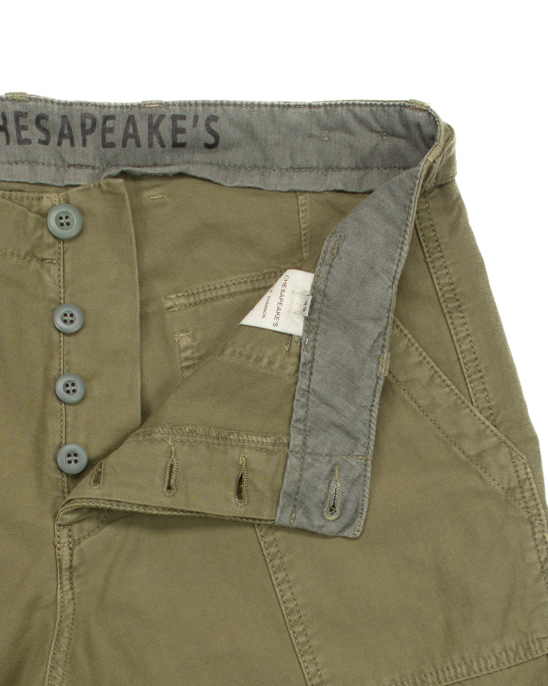 Shannon Fatigue Shorts in Army Satin