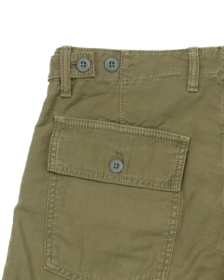 Shannon Fatigue Shorts in Army Satin