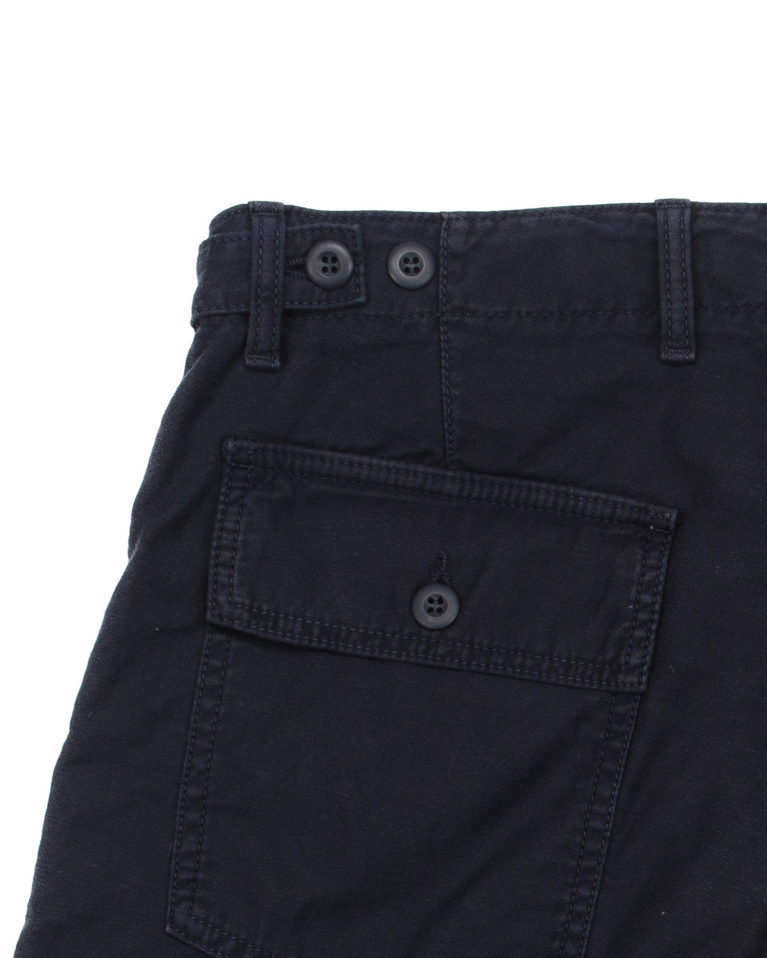 Shannon Fatigue Shorts in Navy Satin