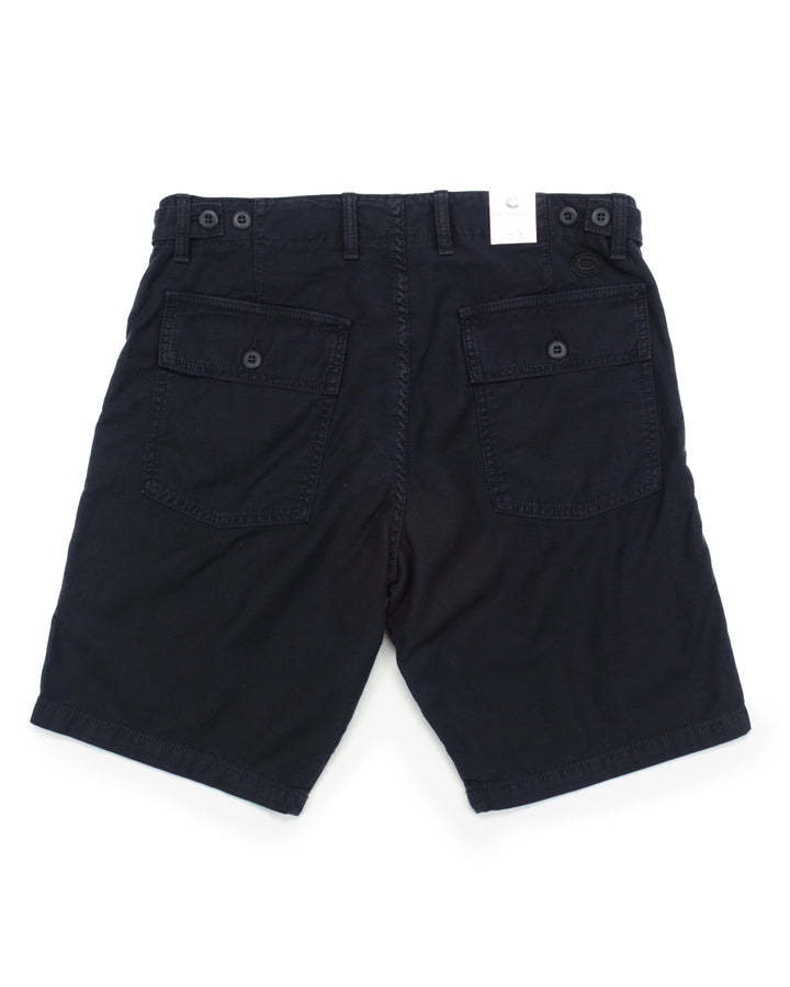Shannon Fatigue Shorts in Navy Satin