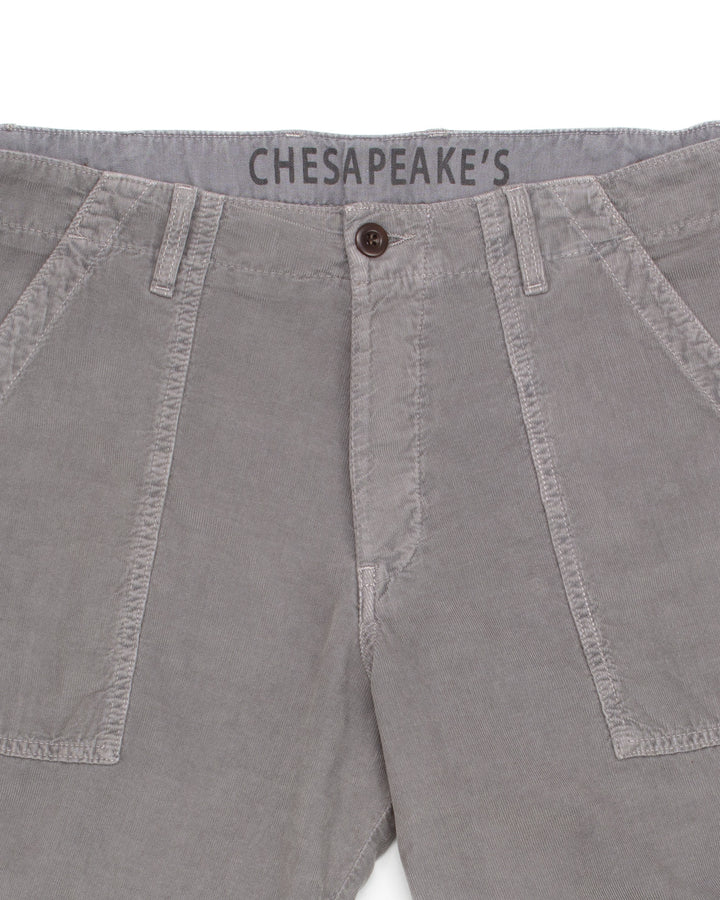 Shannon Fatigue Shorts in Iron Micro Cord