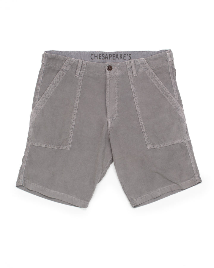 Shannon Fatigue Shorts in Iron Micro Cord