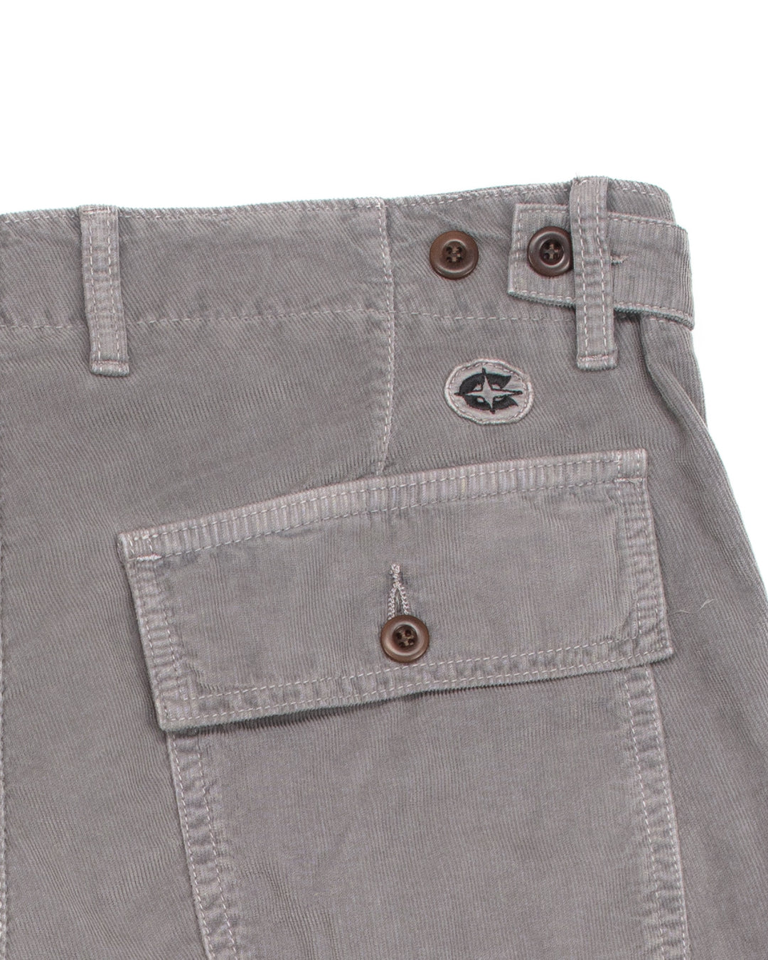 Shannon Fatigue Shorts in Iron Micro Cord