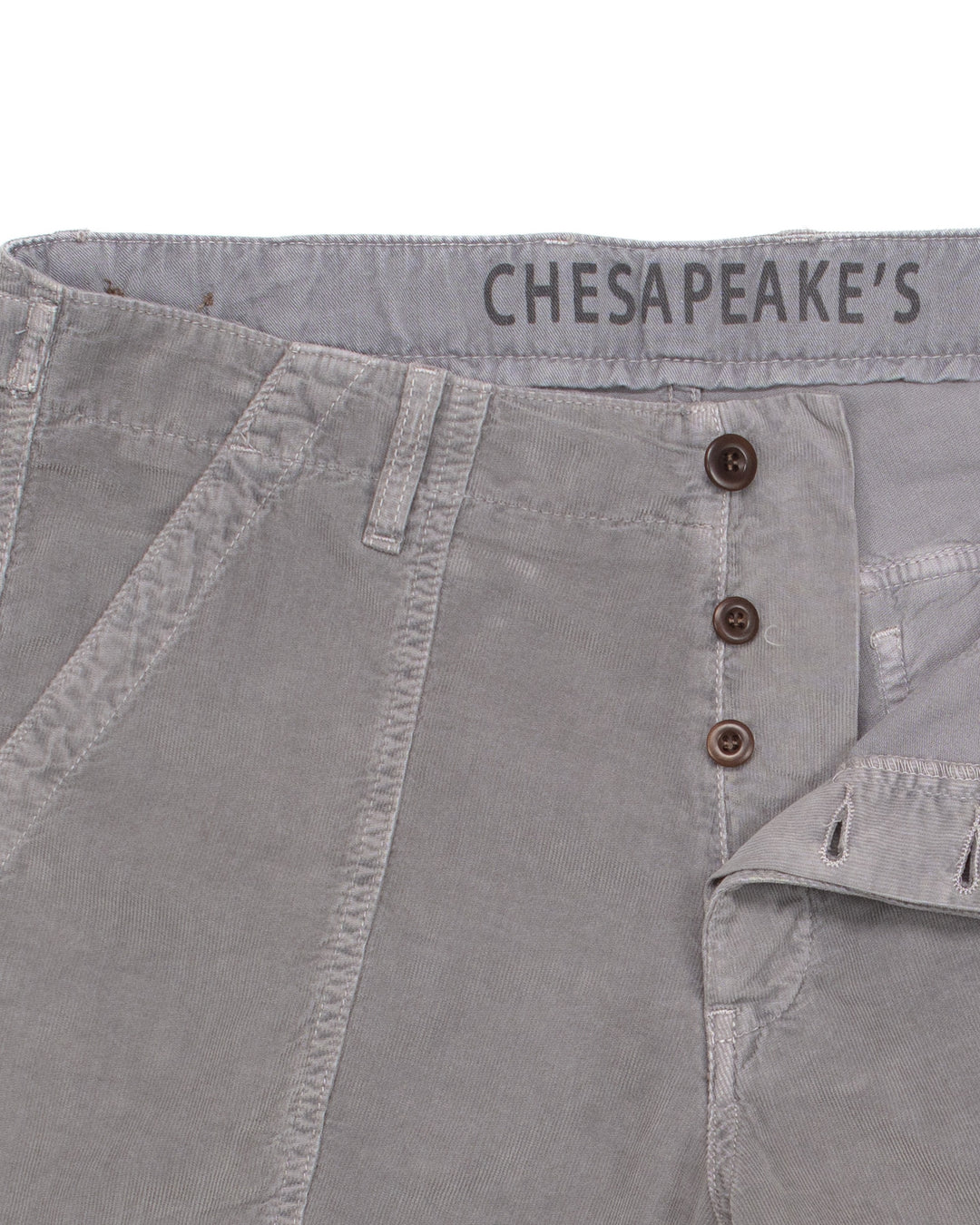Shannon Fatigue Shorts in Iron Micro Cord