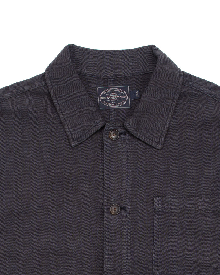 Studio Jacket in Polar Night Herringbone