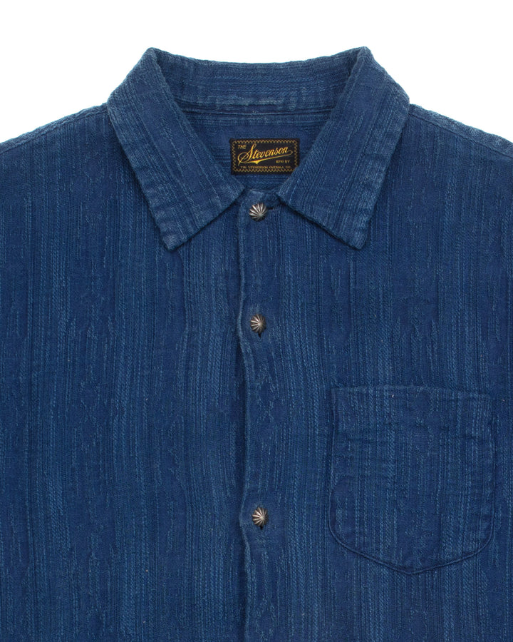 Jacquard Indigo Overdyed Shirt #1753
