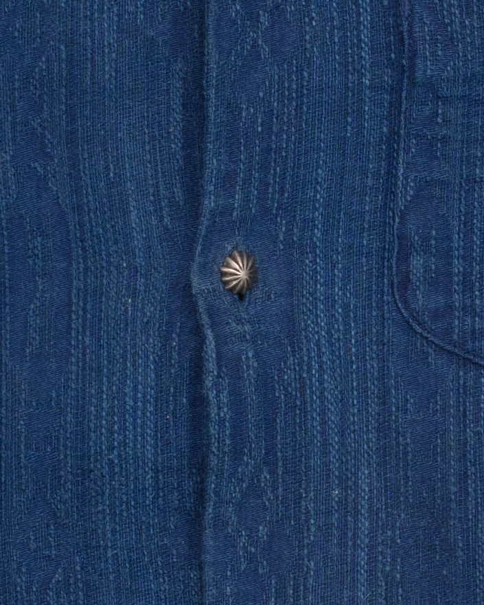 Jacquard Indigo Overdyed Shirt #1753