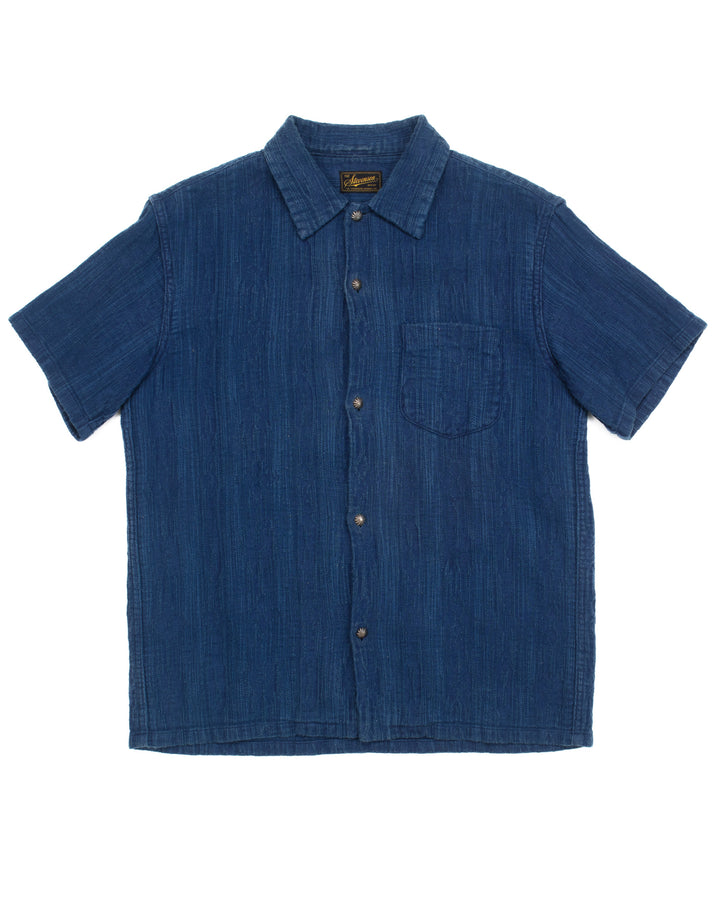 Jacquard Indigo Overdyed Shirt #1753