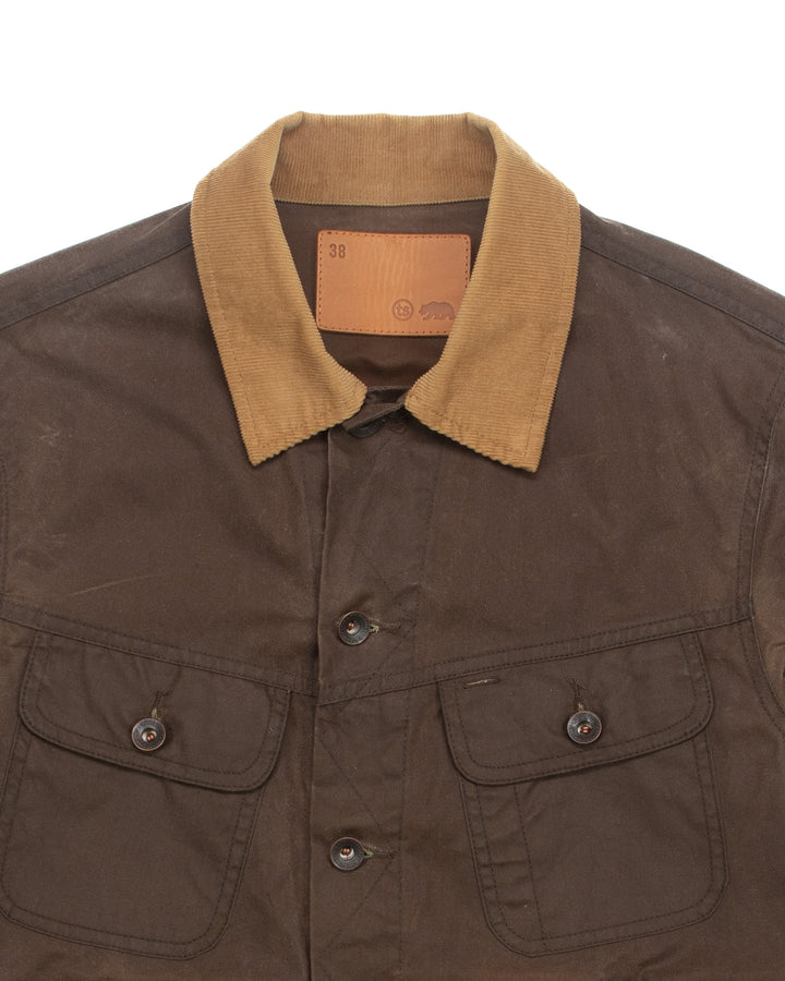 Long Haul Jacket in Tobacco Waxed Canvas #1794