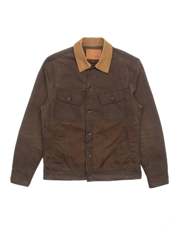 Long Haul Jacket in Tobacco Waxed Canvas #1794