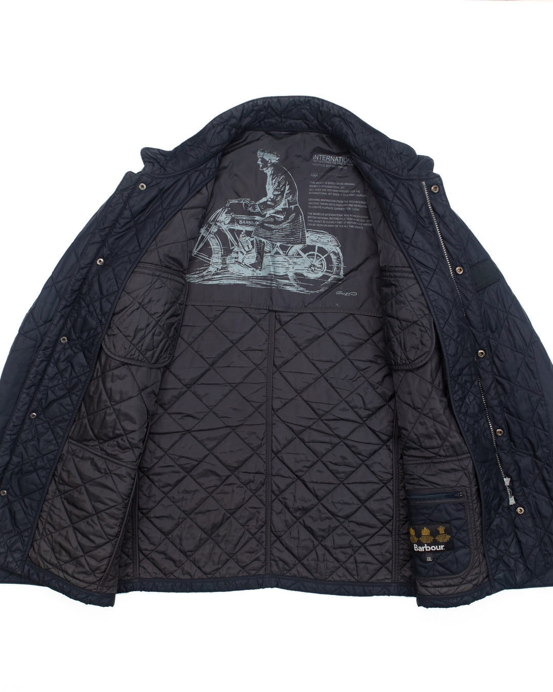 Quilted Jacket in Navy #1693