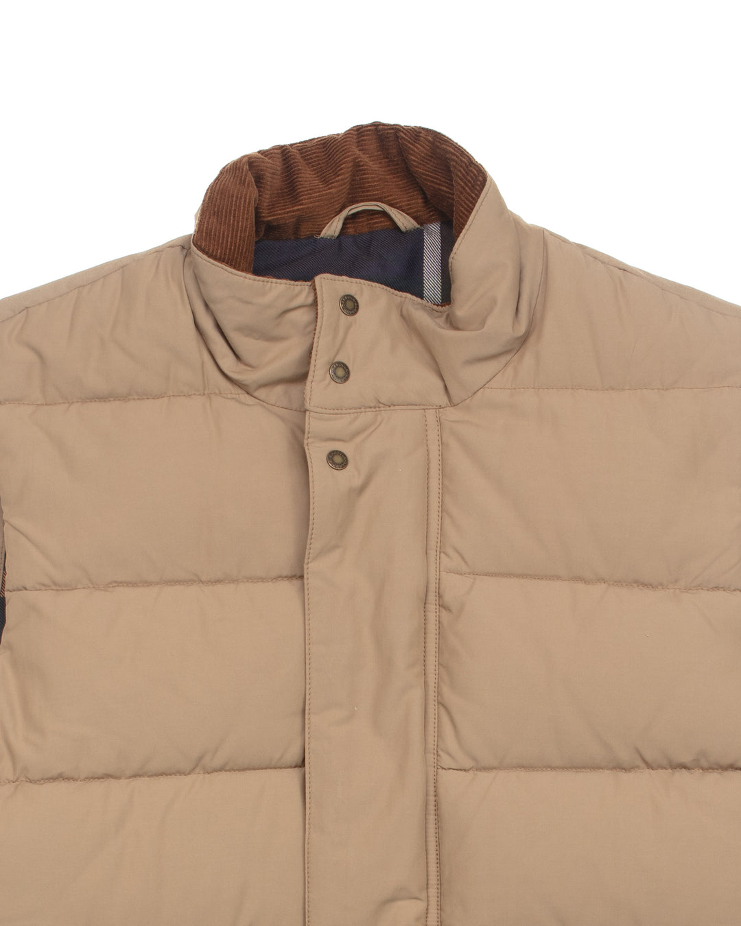 Quilted Vest in Tan #1792