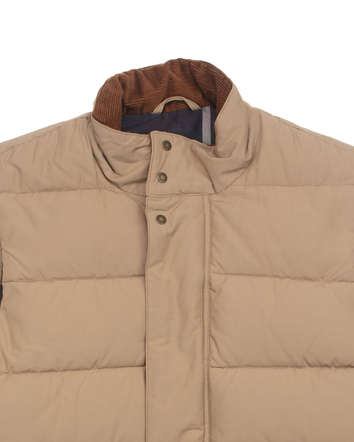Quilted Vest in Tan #1792