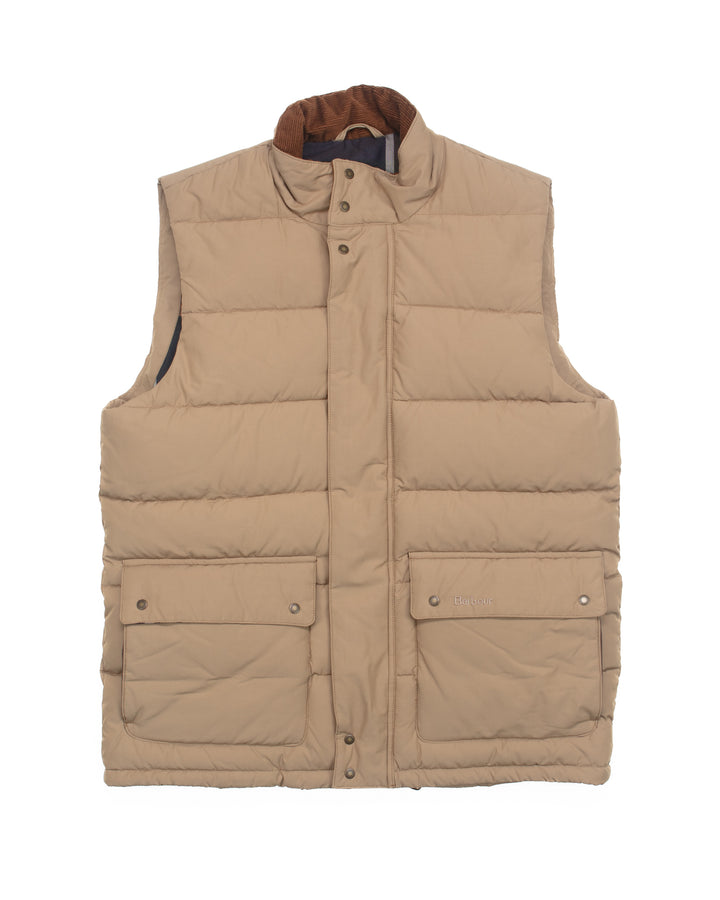Quilted Vest in Tan #1792