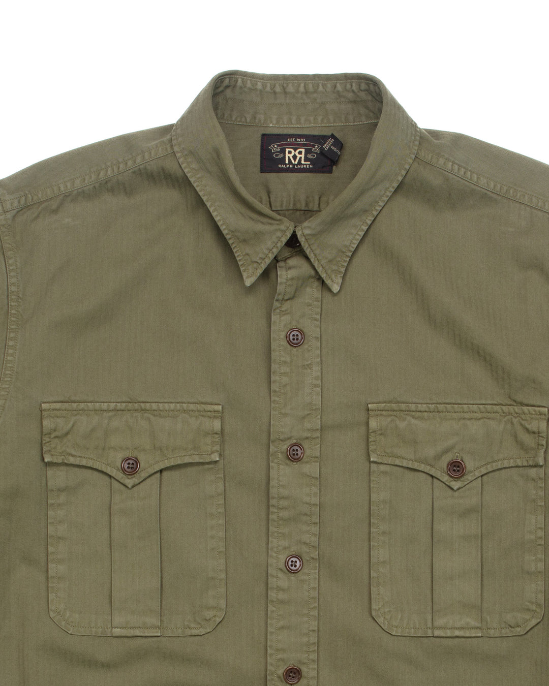 Heavy Overshirt in Olive HBT #1799
