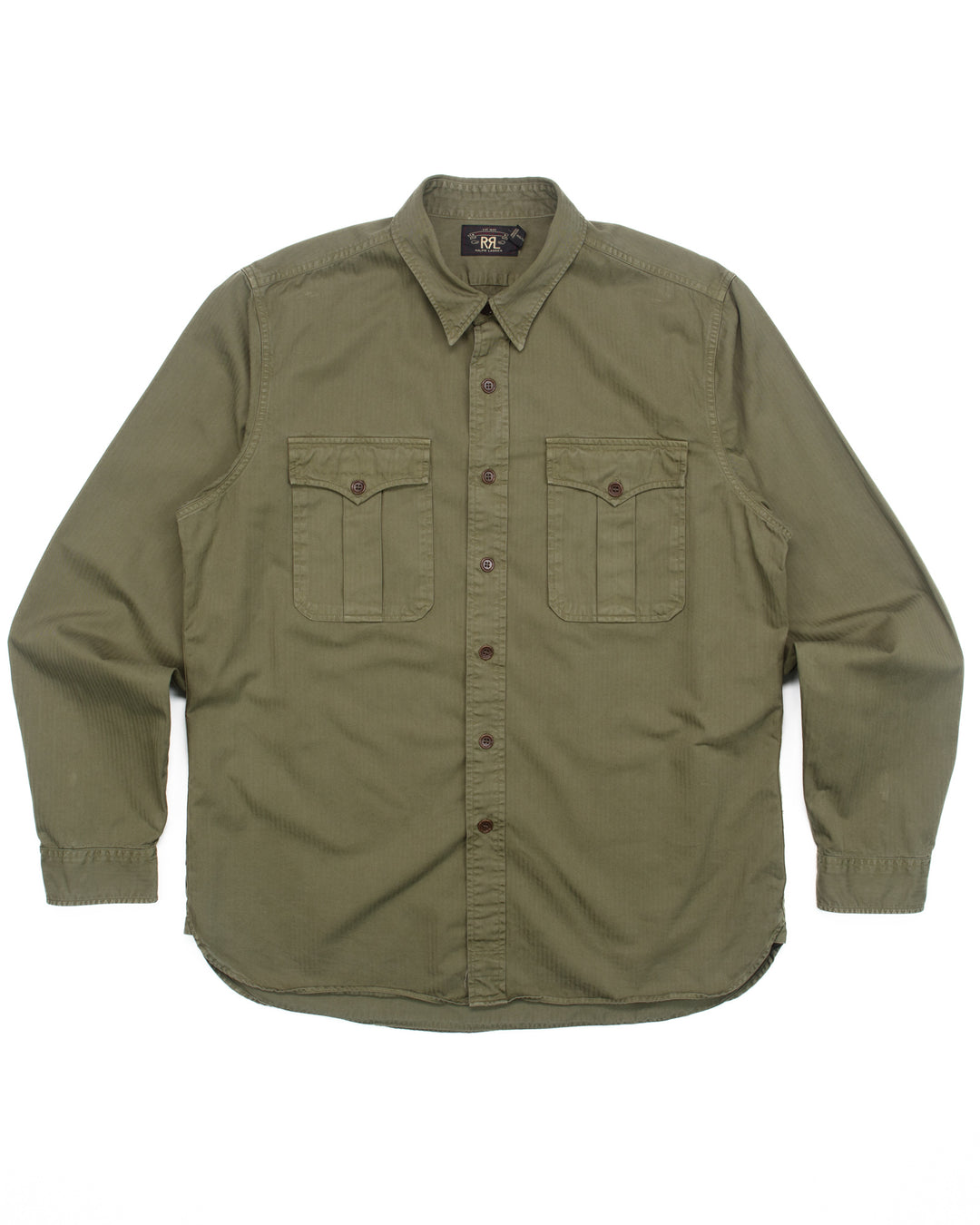 Heavy Overshirt in Olive HBT #1799