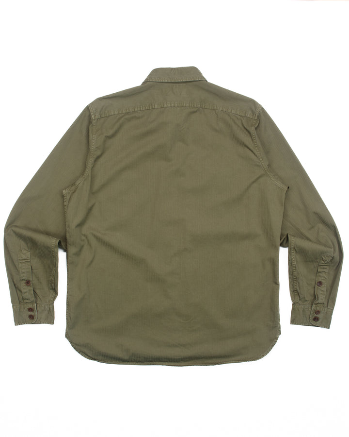 Heavy Overshirt in Olive HBT #1799