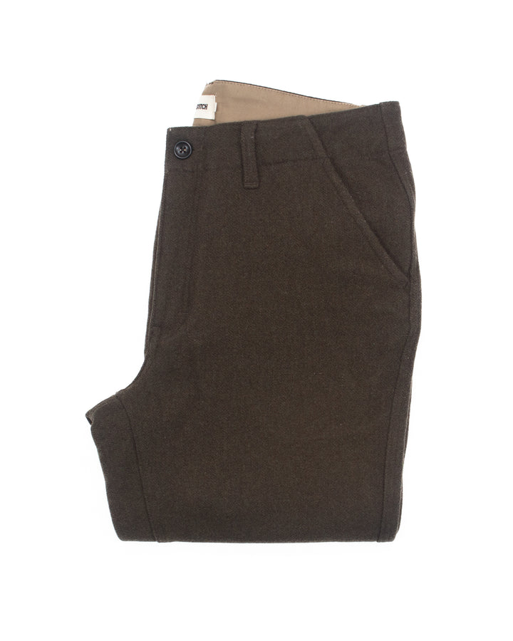 Carnegie Wool Pants in Forest Green #1790