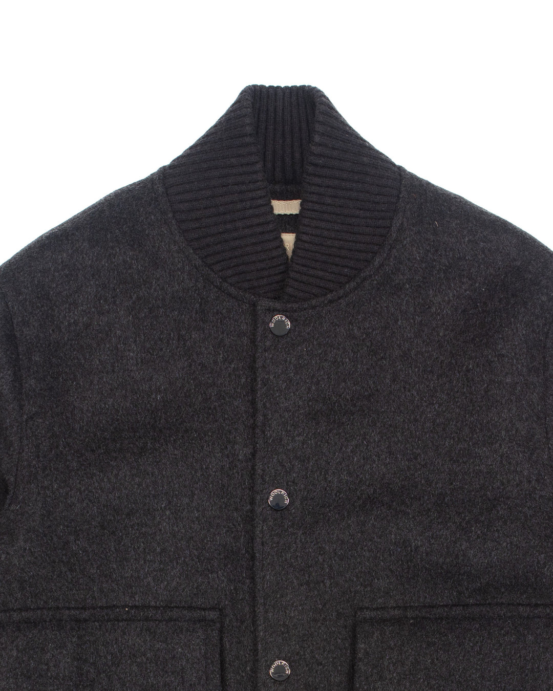 Bomber in Charcoal Wool #1699