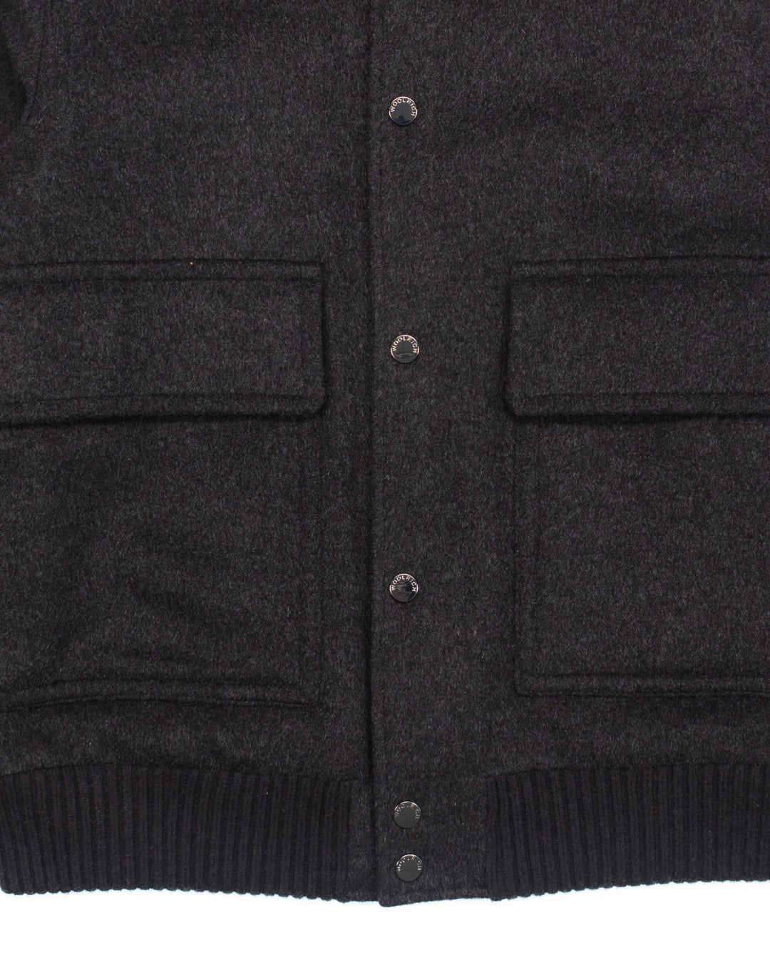 Bomber in Charcoal Wool #1699
