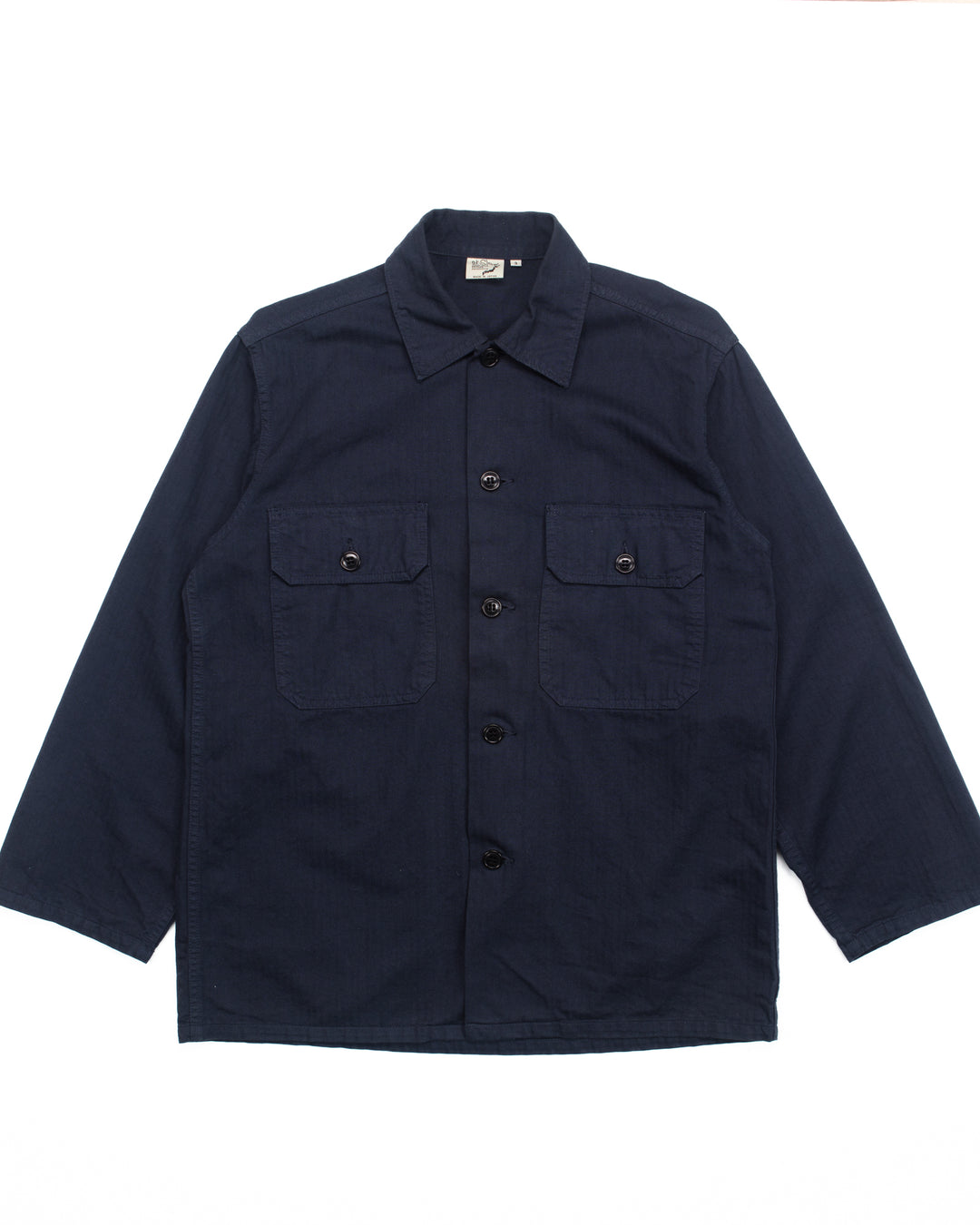 M-38 Ltd Edition Shirt Jacket in Navy Herringbone #1696