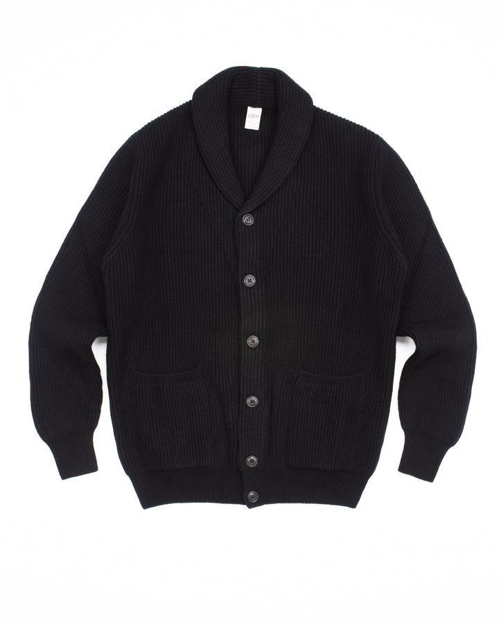 Shawl Collar Cardigan in Black