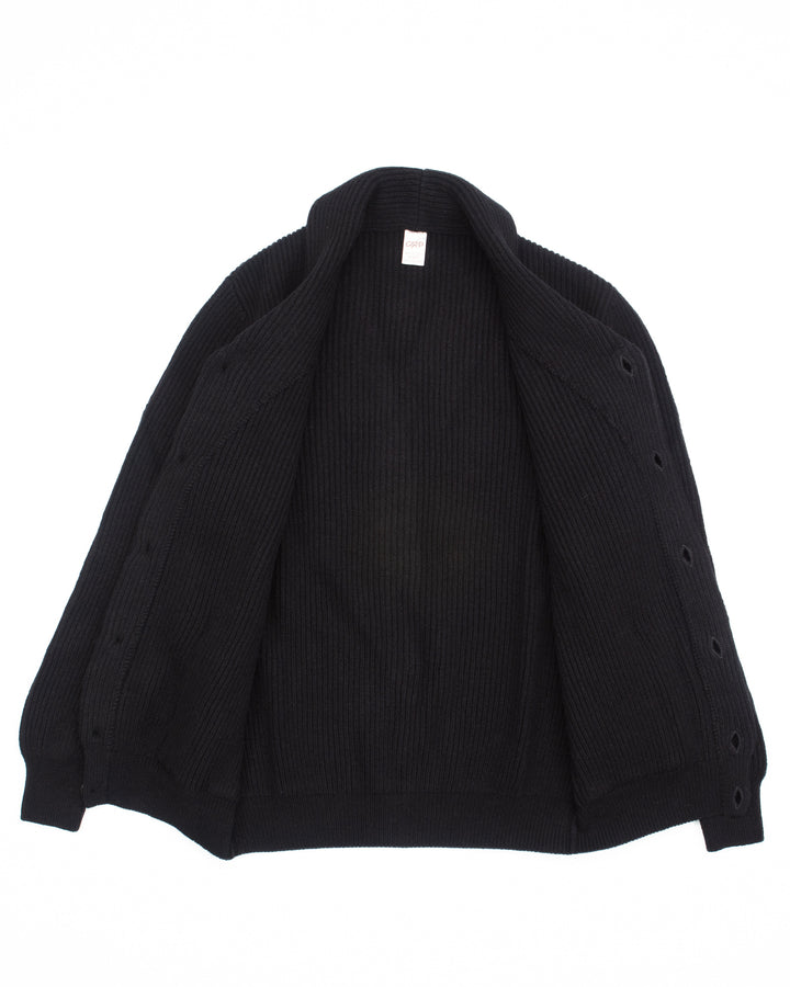 Shawl Collar Cardigan in Black