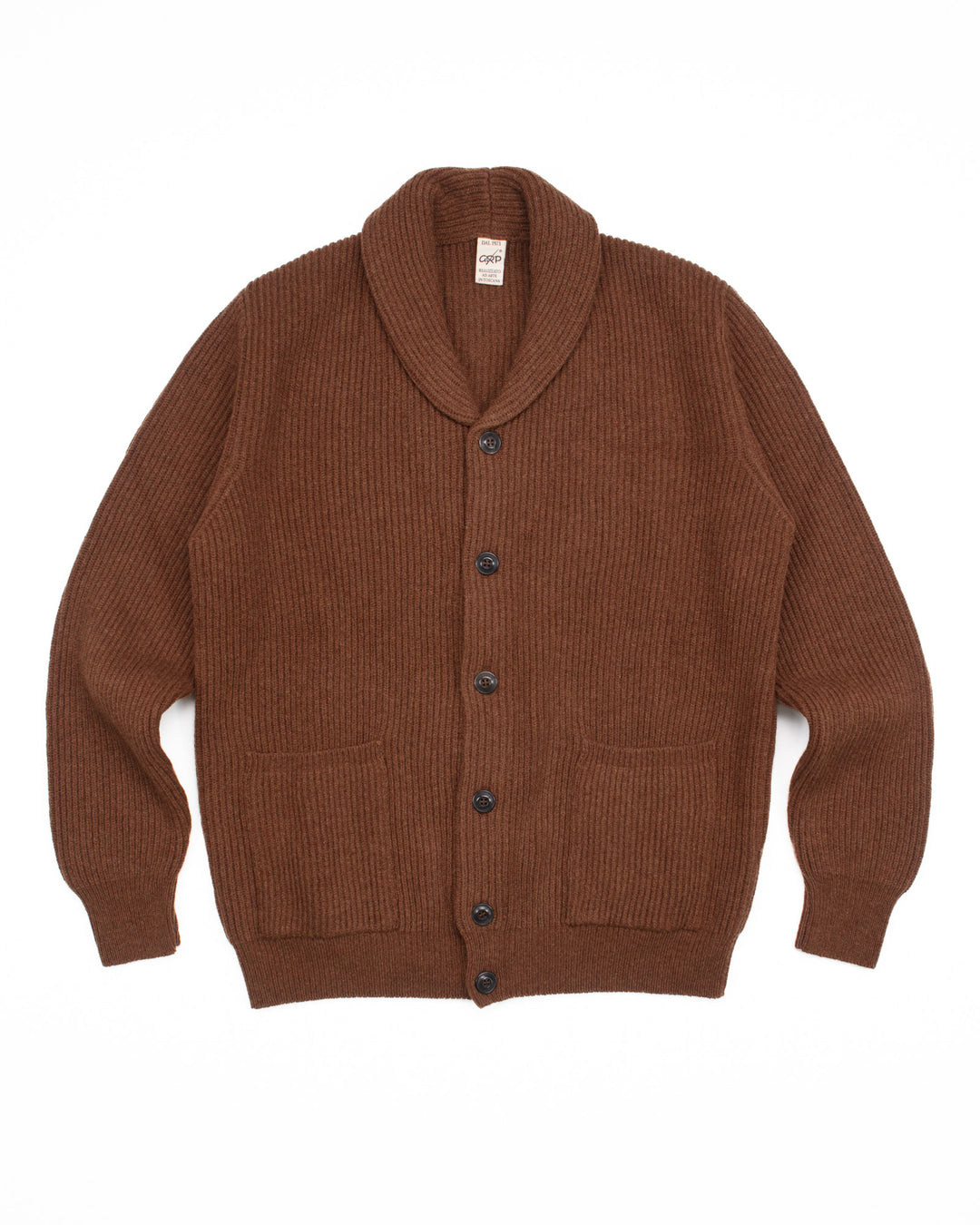 Shawl Collar Cardigan in Chocolate