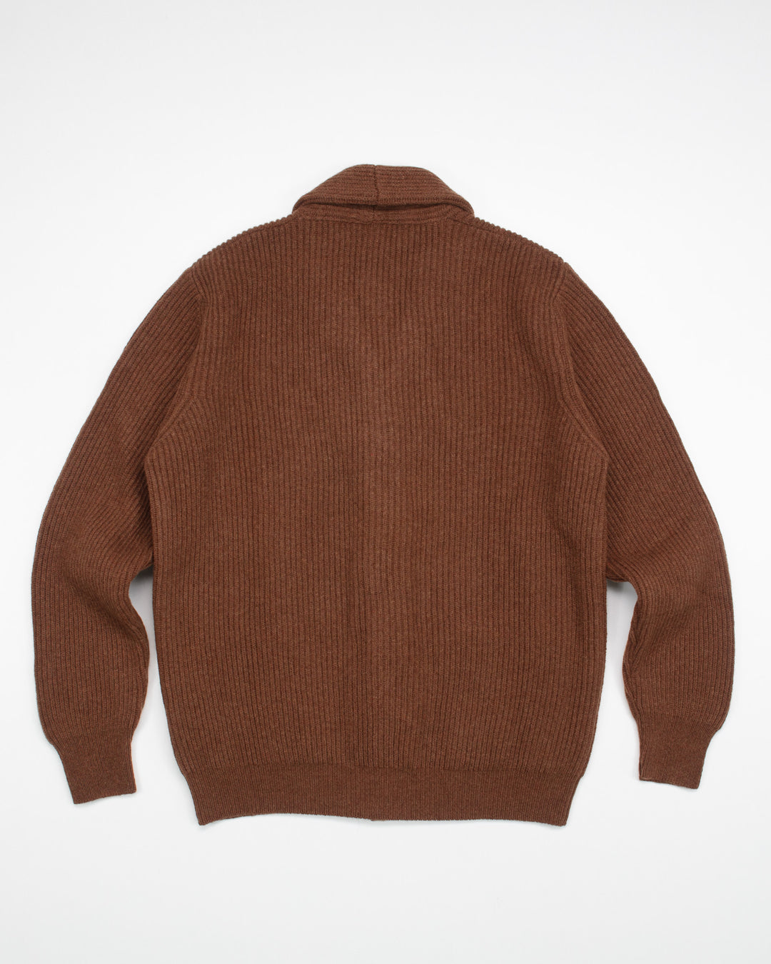Shawl Collar Cardigan in Chocolate