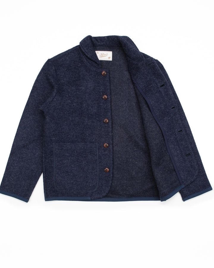 Phil Jacket in Indigo Wool
