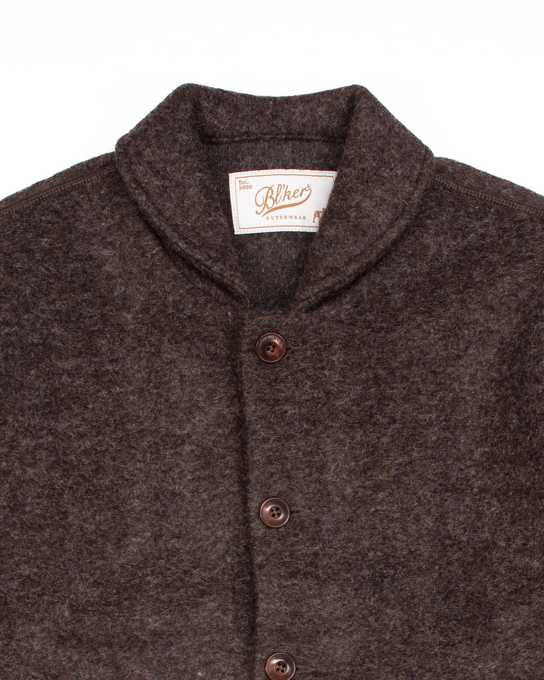 Phil Jacket in Dark Brown Wool