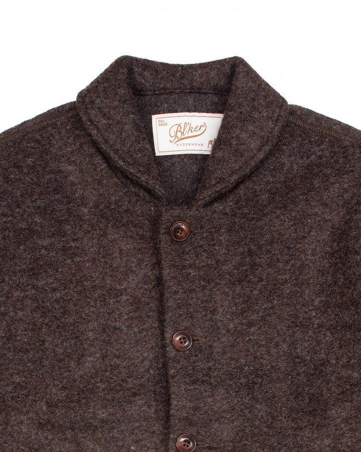 Phil Jacket in Dark Brown Wool