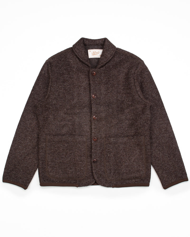 Phil Jacket in Dark Brown Wool