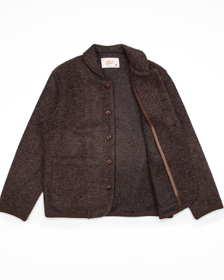 Phil Jacket in Dark Brown Wool