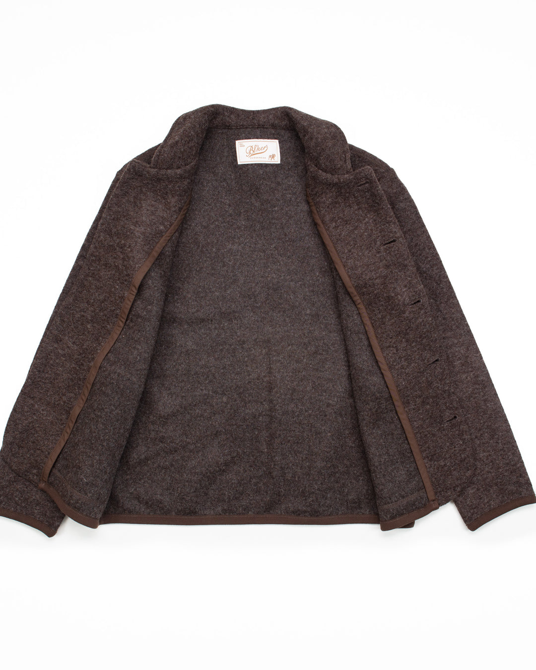 Phil Jacket in Dark Brown Wool