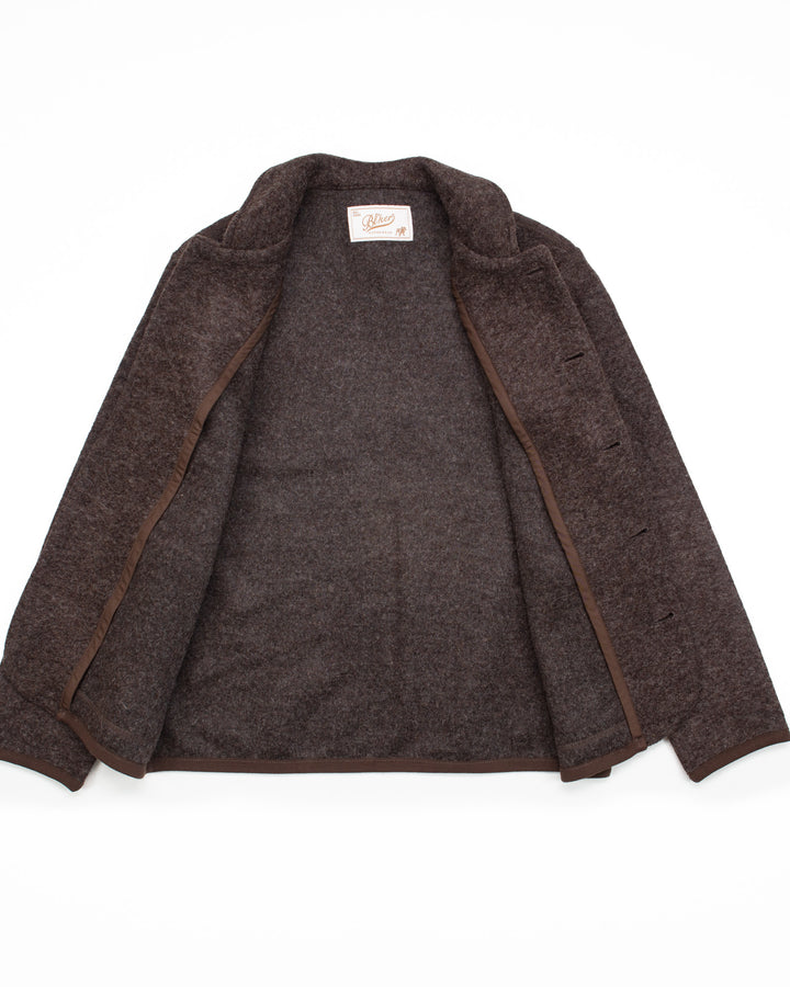 Phil Jacket in Dark Brown Wool