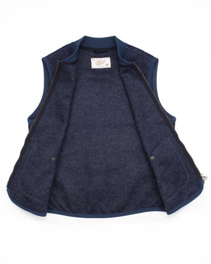 The Wolf Vest in Indigo Wool