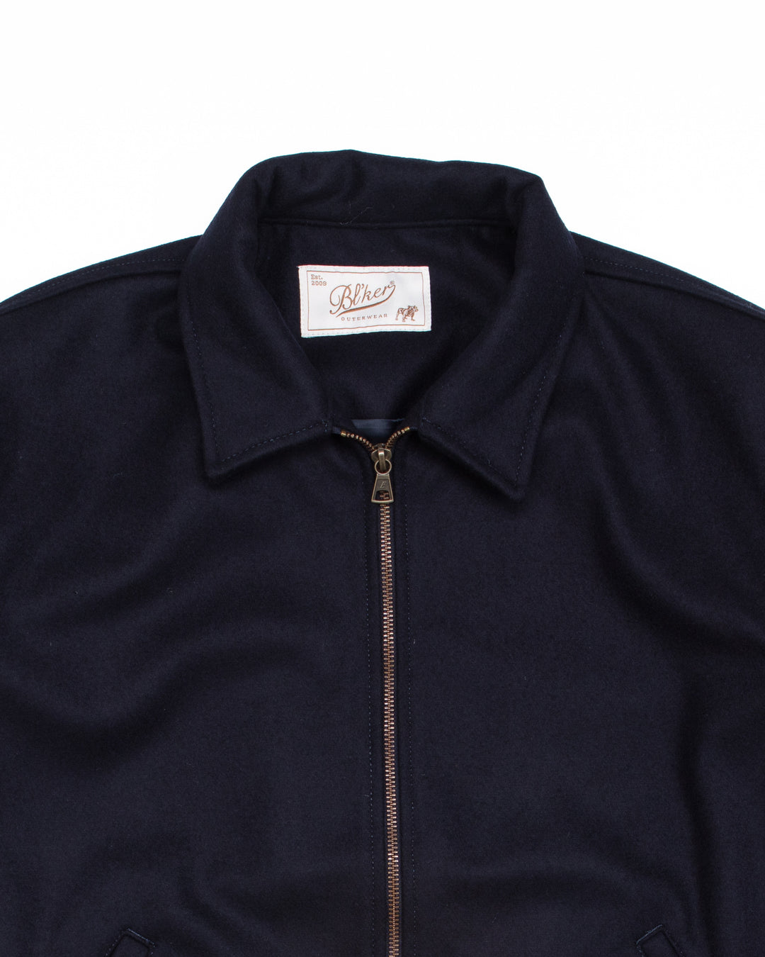 Bomber in Navy Wool