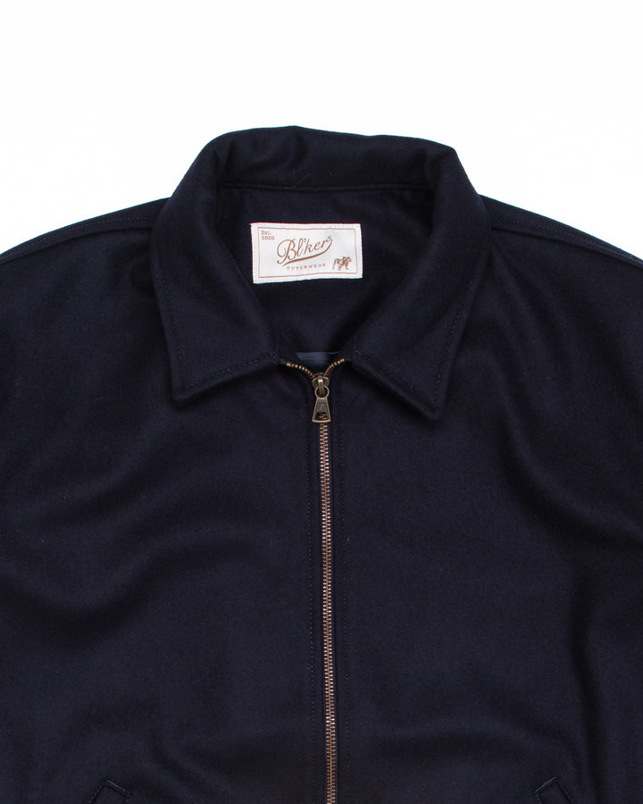 Bomber in Navy Wool