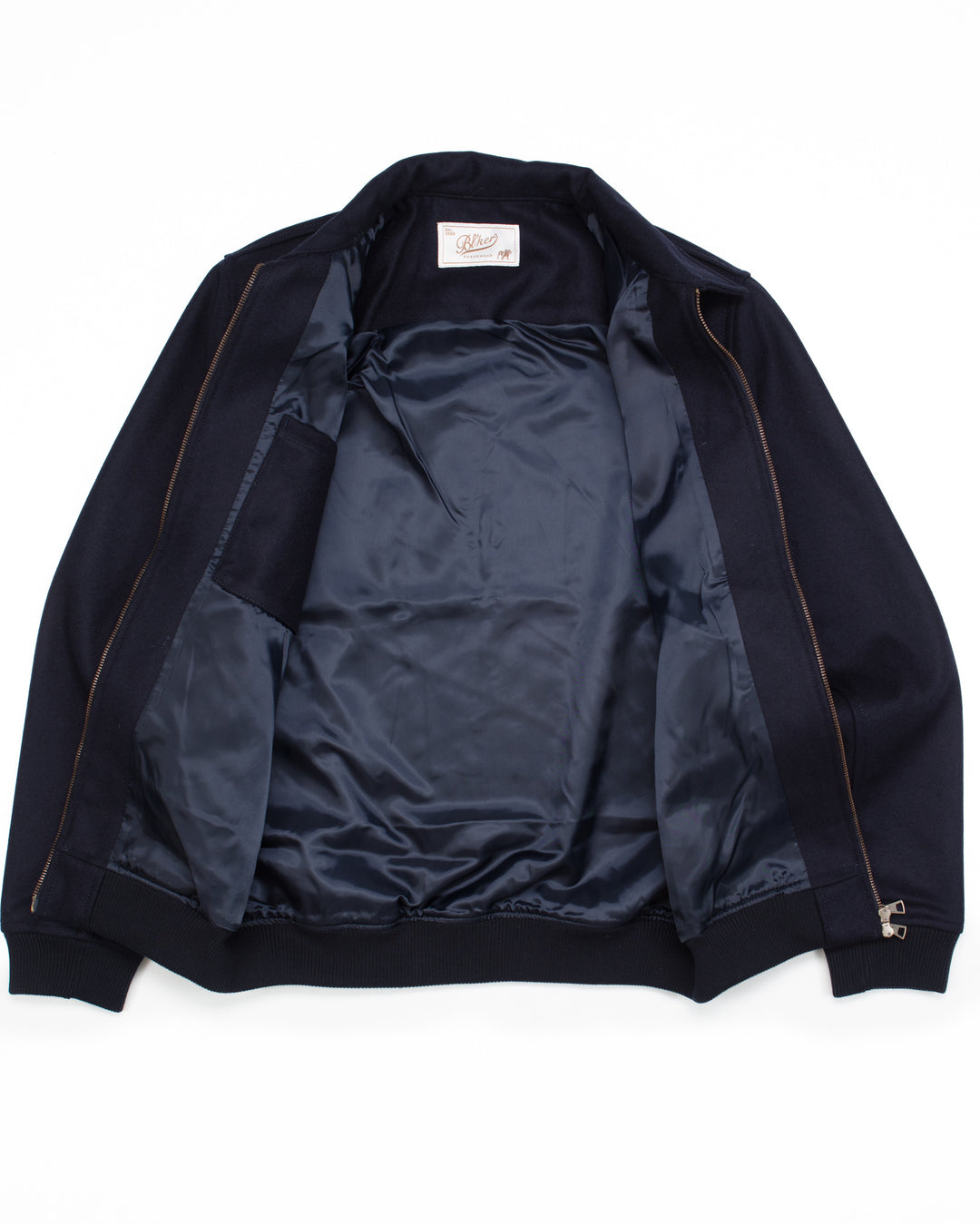 Bomber in Navy Wool