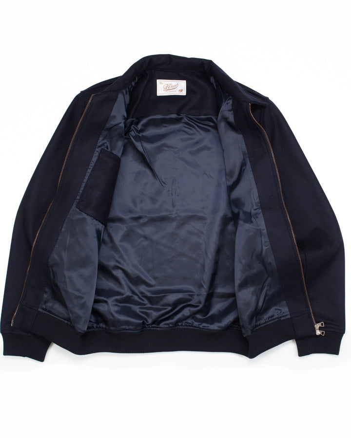 Bomber in Navy Wool