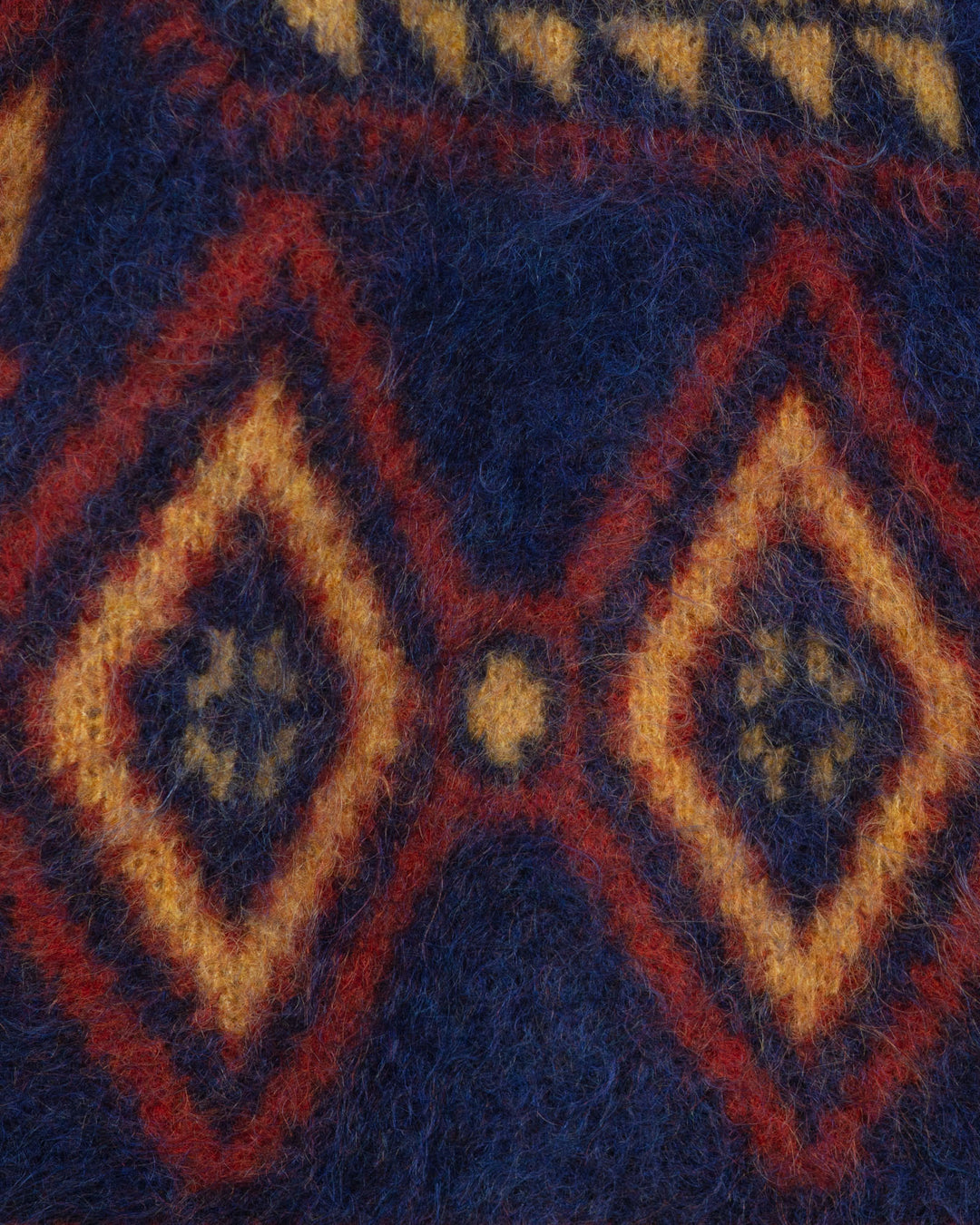 The Shawl Collar Jacket in Blue Diamond Mohair