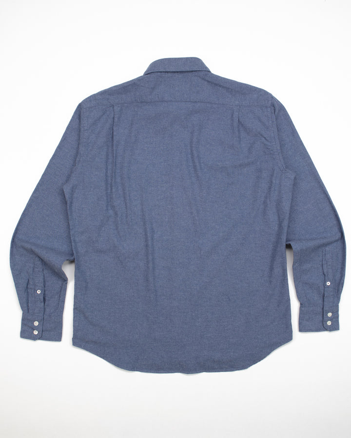 Paul Shirt in Denim Blue Flannel