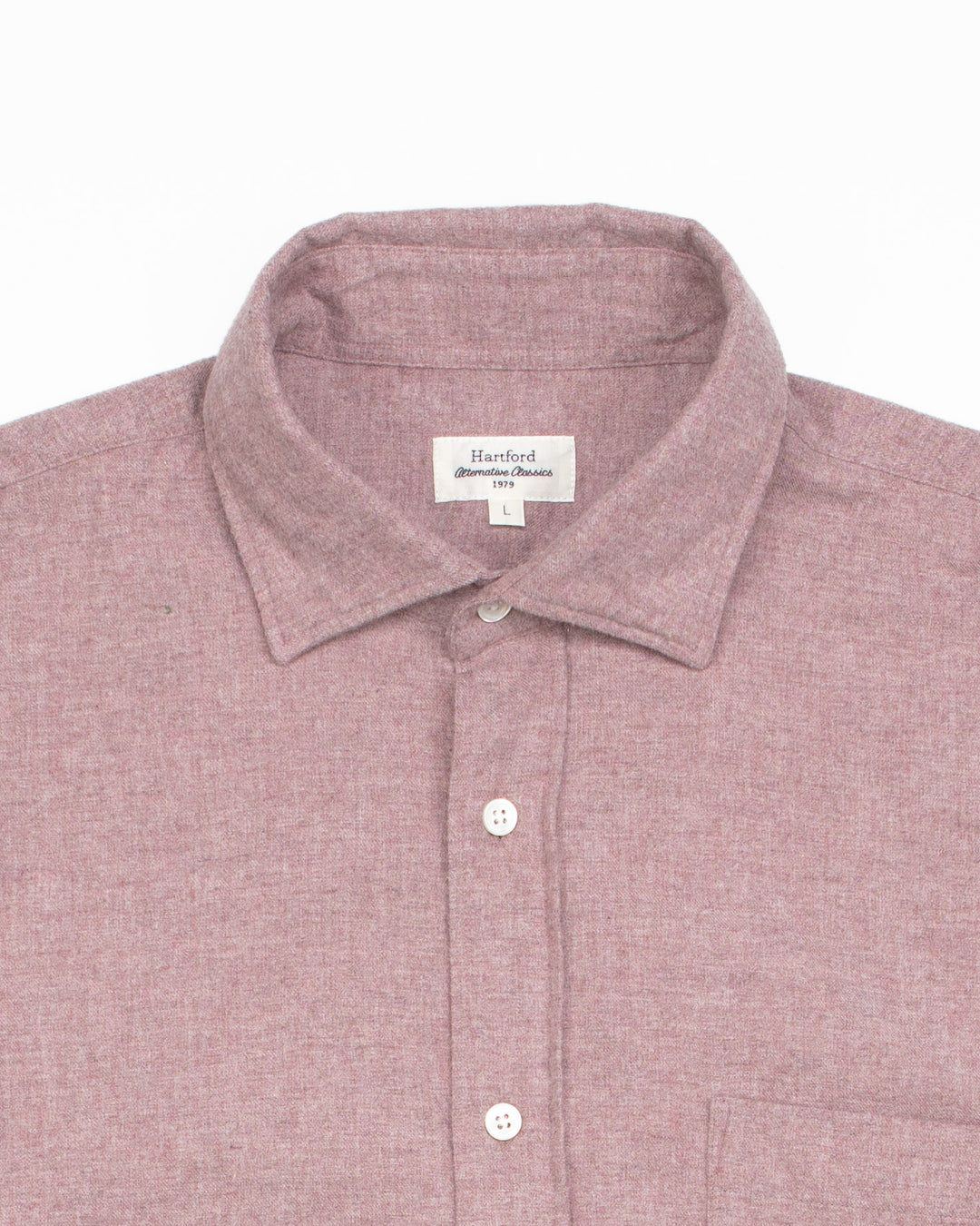 Paul Shirt in Powder Pink Flannel