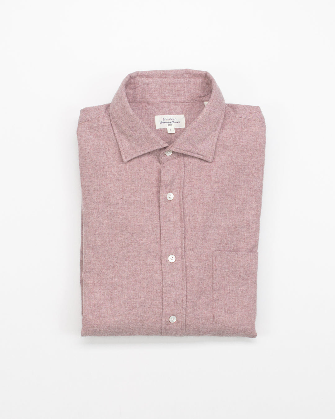 Paul Shirt in Powder Pink Flannel
