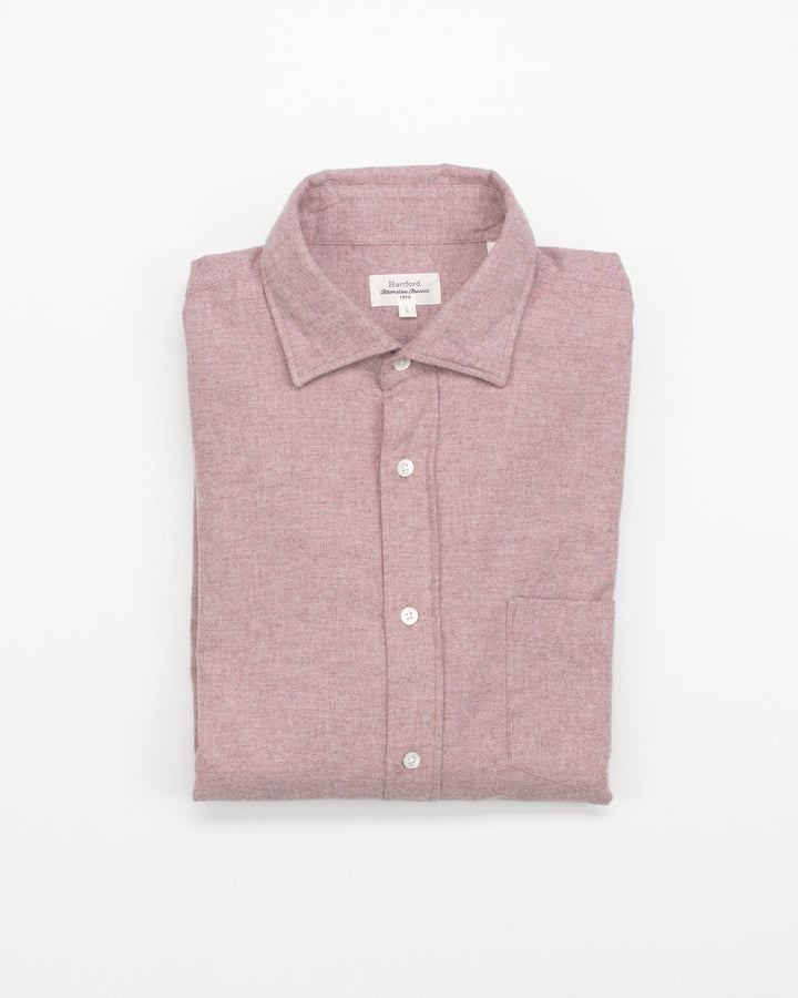Paul Shirt in Powder Pink Flannel